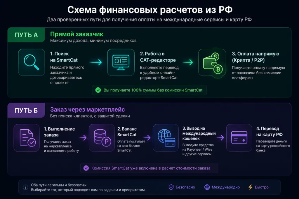 Инфографика «Схема финансовых расчетов из РФ»